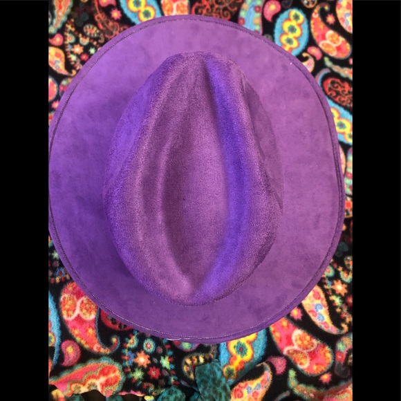 Purple Suede Hat - Picture 4 of 7